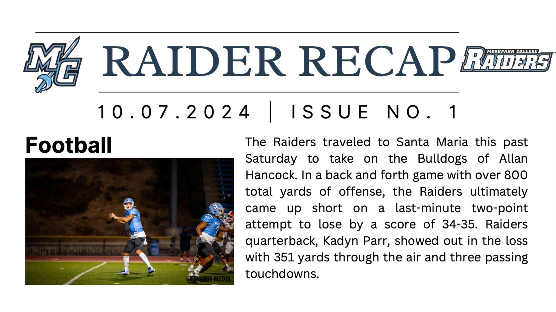 Raider Recap Issue 1, 2024 now available to view